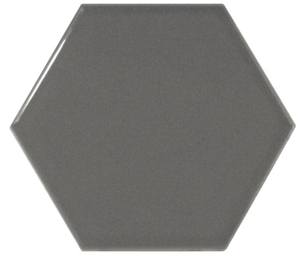 Obklad Equipe Scale Hexagon Dark Grey 12,4x10,7 - šedá