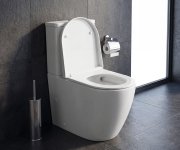 Sapho Turku Wc Kombi, Vortex Rimless, Spodní/zadní Odpad, Bílá
