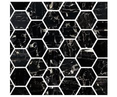 Fioranese Prestige Mosaico EXA Portoro Effect 30x30 Luc. Rett.