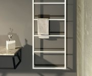 Sapho Ska Nástěnný Sušák Ručníků 450x1150x100mm, Bílá Mat