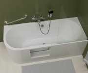 Polysan Portas R Asymetrická Vana S Dvířky, 170x75x60cm, Bílá