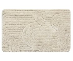 Aqualine Rist Koupelnová Předložka, 50x80cm, 100% Polyester, Protiskluz, Ecru