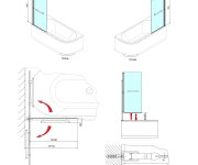 Polysan Rioni Vanová Zástěna S Pneumatickým Zdvihem, š. 710mm, Stříbrná, čiré Sklo