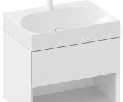 Umyvadlo Lite 45 / 60 / 80, s otvorem pro baterii, bez přepadu - Umyvadlo Lite 60, s otvorem pro baterii, bez přepadu XJX01260004