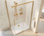 Gelco Luxor Gold Matt čtvercový Sprchový Kout 1000x1000mm L/p Varianta