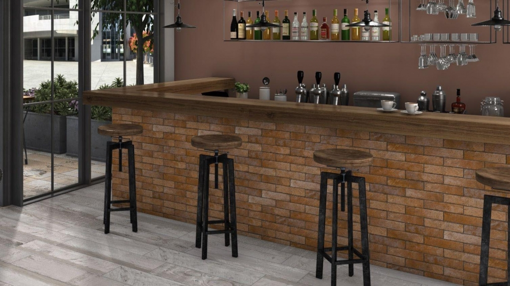 Realizace Cihlové obklady Codicer Brooklyn Red Brick a Beige Brick