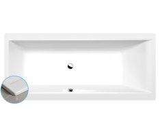 Polysan Cleo Slim Obdélníková Vana 180x80x48cm, Bílá