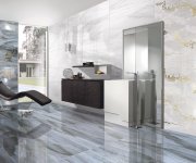 Dlažba jako mramor Brennero Venus Solitaire Gold White 60x120 Lapp. + Rett