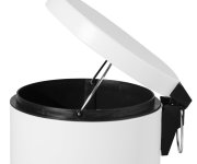 Aqualine Simple Line Odpadkový Koš Kulatý 3l, Bílá Mat