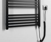 Sapho Metro-e Elektrické Otopné Těleso Rovné 500x1340mm, 500 W, černá Mat