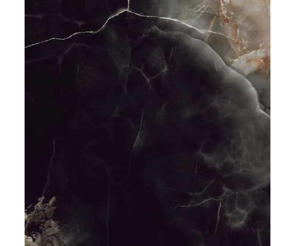 Dlažba jako mramor Coem  Onice Effect Deep Dark 120x120 Luc. Rett. - černá