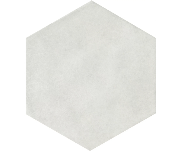 Dlažba jako beton CIR Materia Prima Cloud White Esagona 24x27,7 - bílá