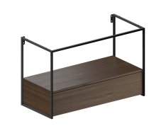 Gsi Pura Konstrukce Pod Umyvadlo 102,6x46cm, černá Mat/ořech