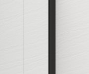 Polysan Esca Black Matt Jednodílná Sprchová Zástěna K Instalaci Ke Stěně, Sklo Marron, 1100 Mm