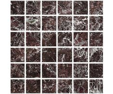 Fioranese Marmorea Intensa Rosso Levanto MOSAICO 30x30 (5x5) Luc. Rett.