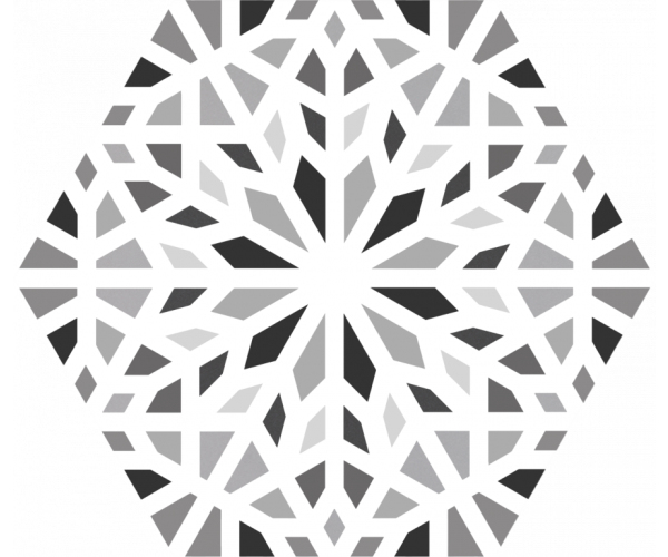 Retro dlažba Codicer Kasbah Mix Grey 22x25 Hexagonal