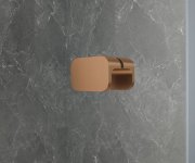 Polysan Globe Copper Matt čtvrtkruhový Sprchový Kout 900x900mm, čiré Sklo, Levé