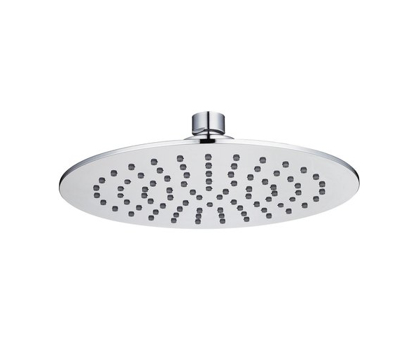 Thin, Pevná Sprcha Průměr 200 Mm S Regulátorem Průtoku, Plast-chrom