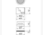 Perlátor Kovový S Kovovým Sítkem - Vnitřní Závit M22 ND+03946