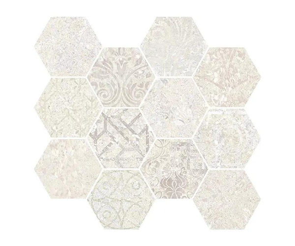 Retro mozaika Aparici Bohemian Sand Hex 28x30 Nat. Rett. - béžová