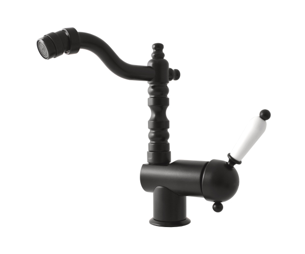 Bidetová baterie  bez výpusti LABE Černá - matná 1/2" L508.5/9CMAT