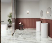 Dlažba jako mramor APE Arabescato Corchia 60X120 Pol. Rett. - bílá
