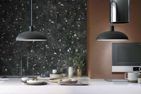 Luxusní obklad ve vzhledu terrazzo - Codicer Sonar Dark