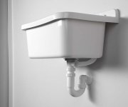 Aqualine Závěsná Výlevka S Odkládací Plochou 60x34cm, Plast, Bílá