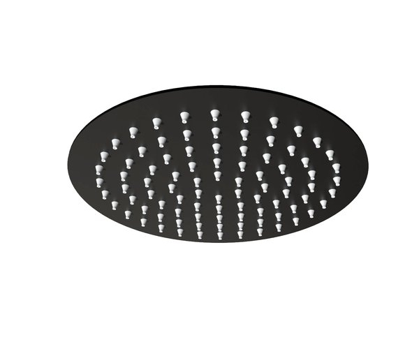 Superslim Black, Pevná Sprcha ¤ 200 Mm, Nerez, černá Mat