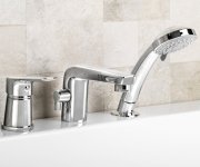 Aqualine Lotta Tříprvková Baterie Na Okraj Vany, Chrom