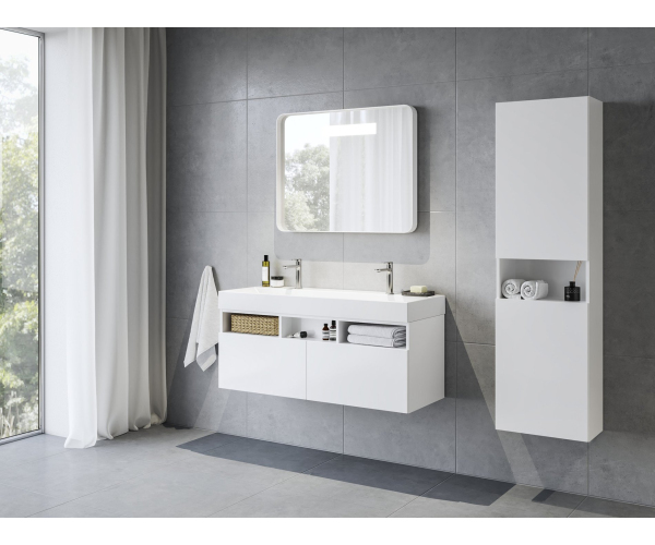 Boční sloup Natural - SB Natural II 45 vysoká skříňka bílá