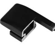 Polysan Easy Black úchyt Pevného Skla, Levý