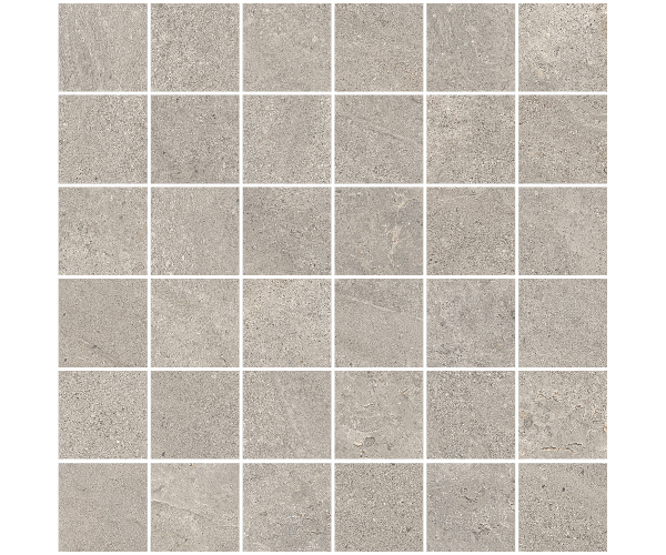Mozaika jako kámen Sant Agostino Bergstone Mosaico Grey 30x30 Nat. Rett. - šedá
