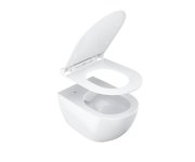 WC Uni Chrome RimOff set, včetně sedátka SoftClose - WC Uni Chrome RimOff set, závěsný, bílá X03081