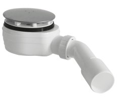 Bruckner Vaničkový Sifon Nízký, Průměr 90mm, Dn40/50, Krytka Nerez Lesk
