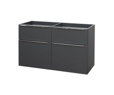 Mereo Mailo, Koupelnová Skříňka 120 Cm, Antracit, Elox Al Madlo