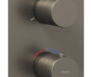Termostatická podomítková baterie Espirit ES 067.00, s přepínačem, pro R-box - ES 067.20GB.O3.RB07C Termostatická podomítková baterie 3-cestná bez tělesa, grafit kartáčovaný X070326
