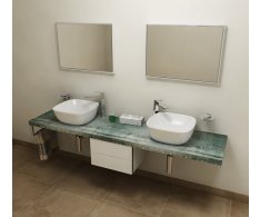 Sapho Avice Deska Pod Umyvadlo 230x50cm, Tl.5cm, Aquamarine