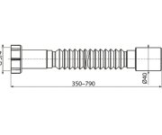 Flexi Připojení 5/4"x40 - Plast ALC-A730