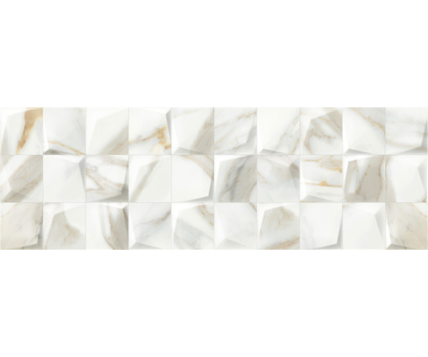 Obklad jako mramor Alaplana Antik Mosaic Brillo 33.3x100  - bílá