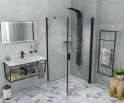 Sapho Ska Konzole S Policí 900x400x460mm, černá Mat