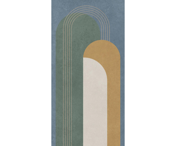 Extravagantní dlažba Cerdomus Concrete Art Decori Arco 60x120 Matt. Rett.
