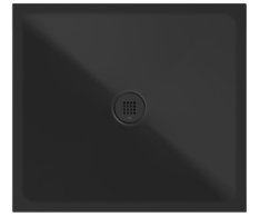 Gsi Keramická Sprchová Vanička, Obdélník 90x80x2cm, černá Mat