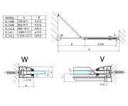 Polysan Fortis Sprchové Dveře Do Niky 1200mm, čiré Sklo, Pravé