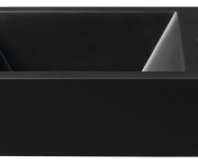Sapho Amarok Umývátko, Litý Mramor, 40x22cm, Baterie Vpravo, černá Mat