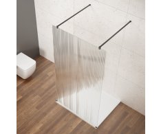 Gelco Vario Black Jednodílná Sprchová Zástěna Do Prostoru, Sklo Nordic, 1200 Mm