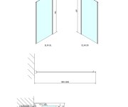 Polysan Easy Boční Stěna 1000mm, čiré Sklo