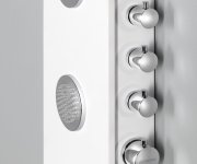 Polysan Spirit Round Termostatický Sprchový Panel 250x1550mm, Bílá