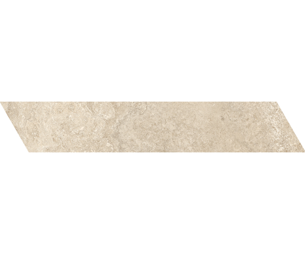 Dlažba jako kámen Piemme Limestone French Beige Chevron 10x53 Nat. Rett. - béžová