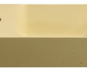 Sapho Piccolino Betonové Umývátko 30,8x17cm, Baterie Vlevo, žlutá Mat